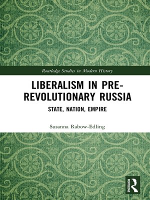 cover image of Liberalism in Pre-revolutionary Russia